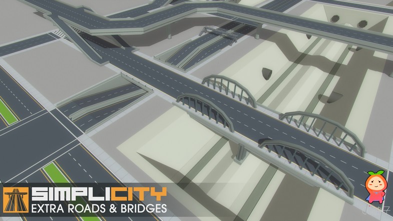 道路立交桥梁模型