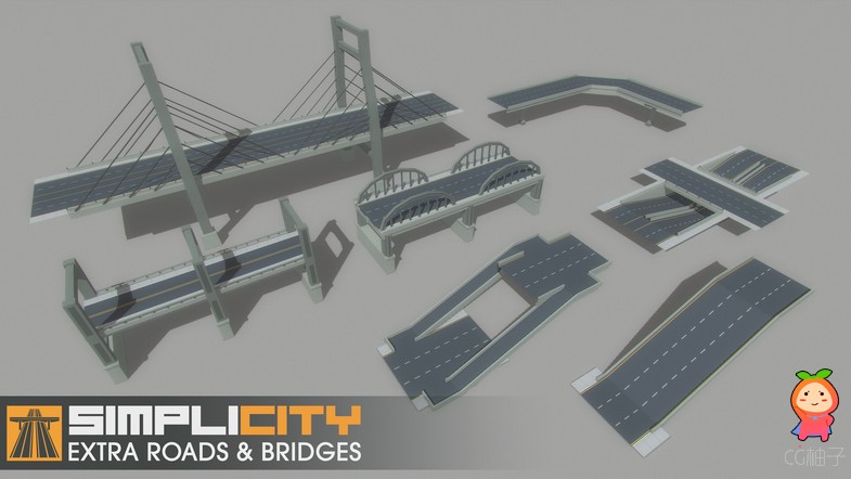 SimpliCity Extra Roads & Bridges 1.03 道路立交桥梁模型