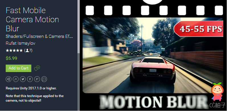 Fast Mobile Camera Motion Blur 1.1 相机运动模糊