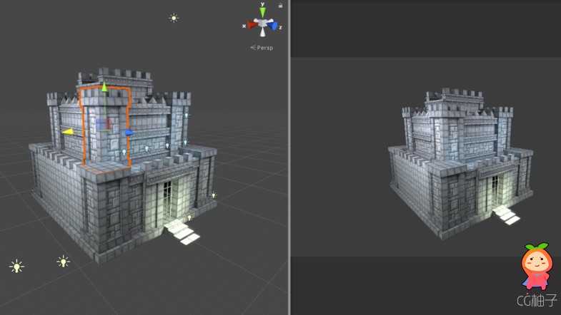 Cartoon Castle Building Kit 1.0 卡通风格城堡模型地牢模型