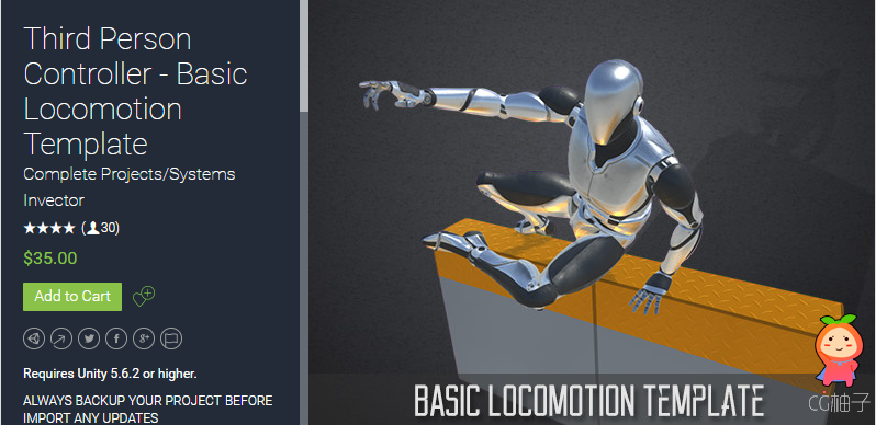 Third Person Controller - Basic Locomotion Template 2.4.1
