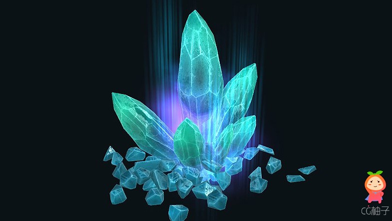 水晶宝石模型