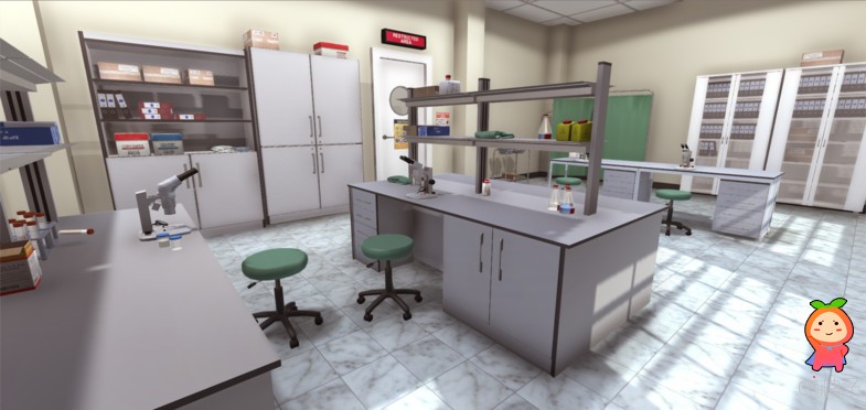 Hospital Laboratory 1.0 医院实验室模型室内场景模型