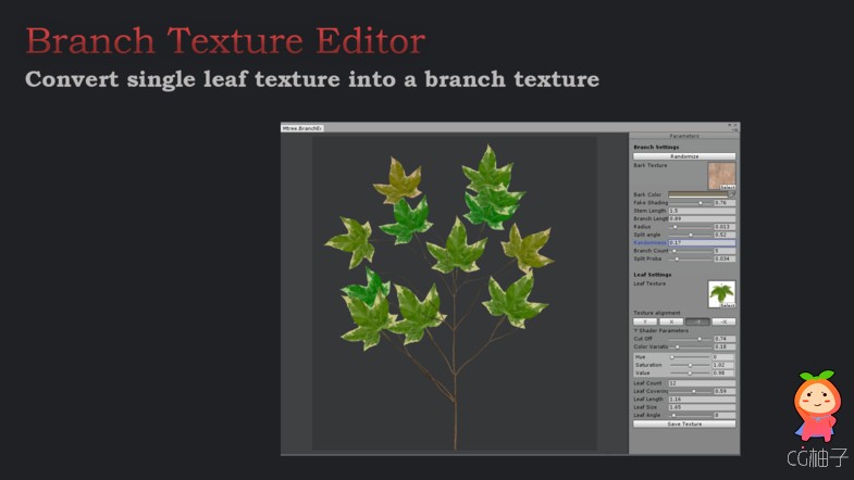 Mtree - tree creation 2.1 树木叶子植被创建工具