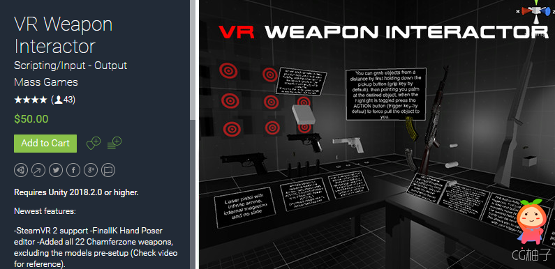 VR Weapon Interactor 2.6