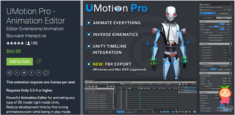 UMotion Pro - Animation Editor 1.20