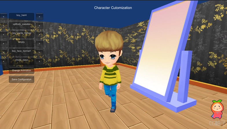Boy Character Customization Set 