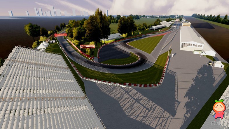 Highly Detailed Racing Circuit