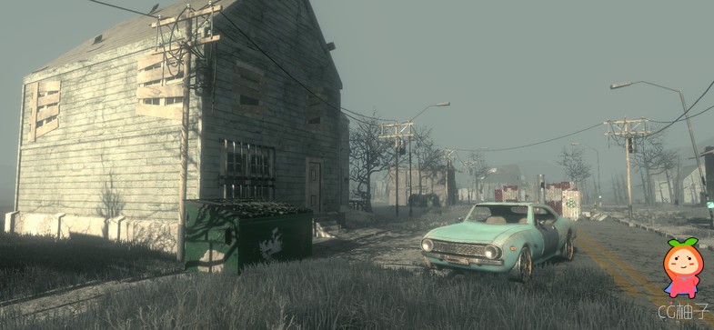 Apocalyptic Wasteland 1.1 世界末日废墟场景模型荒地
