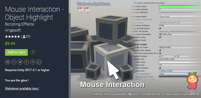 Mouse Interaction - Object Highlight 4.0