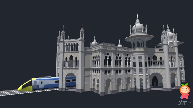 火车站场景模型