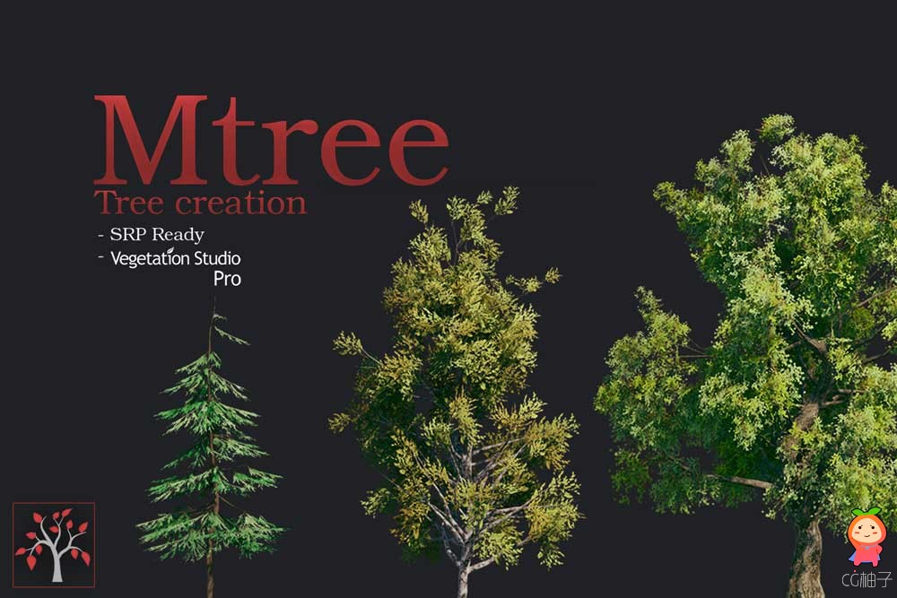 Mtree - Tree Creation 2.2 树木叶子植被快速创建编辑工具