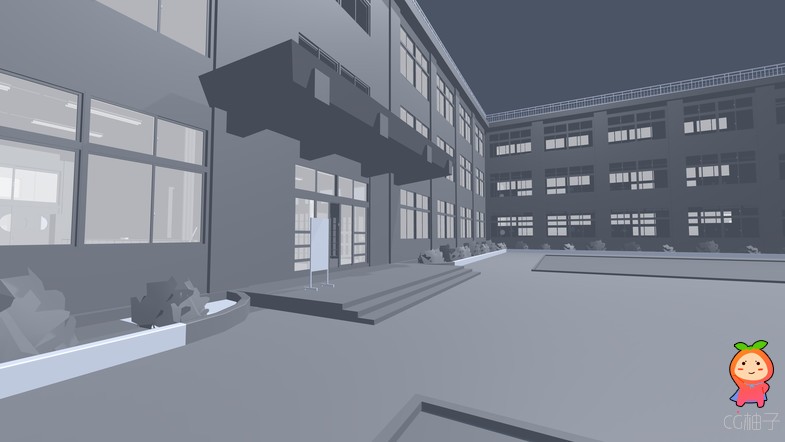 Snaps Prototype  School 1.0 学校教室教学楼操场景模型