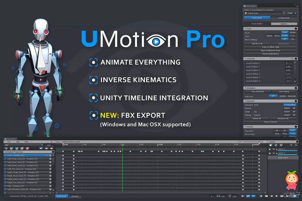 UMotion Pro - Animation Editor 1.21