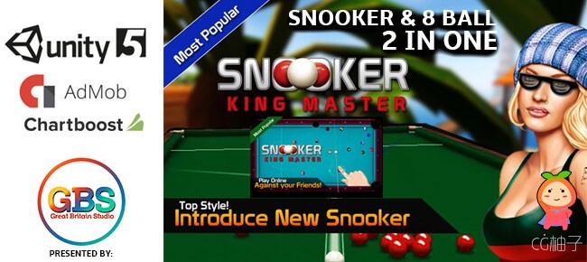Snooker King Master Unity 5.3.4 Project