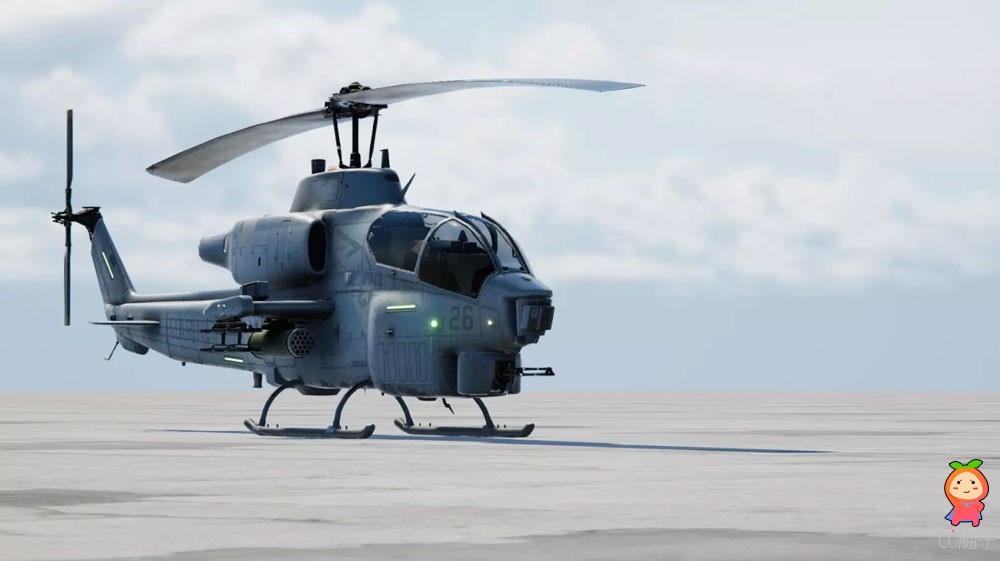 PBR Helicopter AH-1W SuperCobra 1.0 超小型直升机模型
