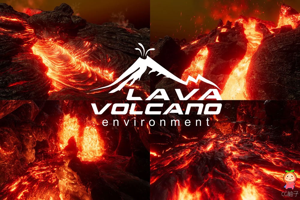 https://assetstore.unity.com/packages/tools/terrain/l-v-e-2019-lava-volcano-environment-2019-147383