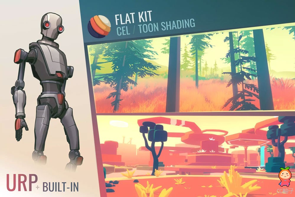 https://assetstore.unity.com/packages/vfx/shaders/flat-kit-cel-toon-shading-143368