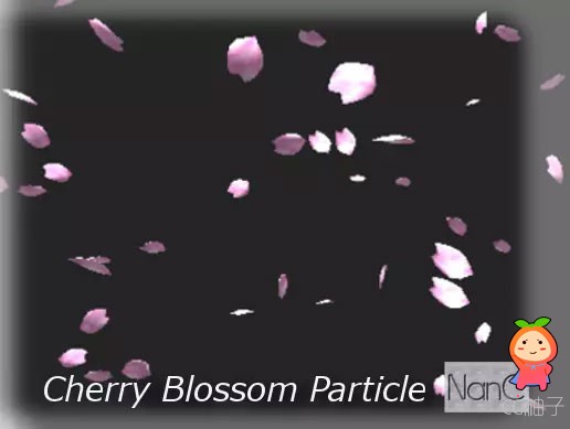 Cherry Blossom Petal Particle draft樱花花瓣颗粒图
