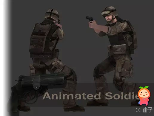 Animated Soldier (ver2.0)- Lowpoly 2.0