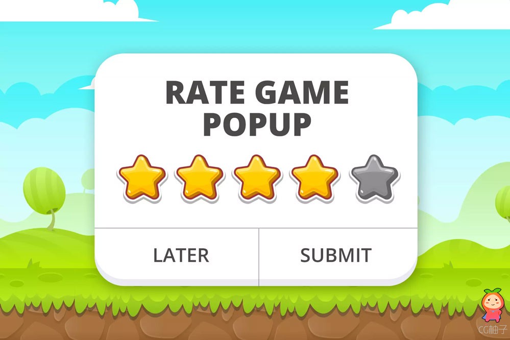 Rate Game Popup (Android & iOS) 1.3.0 星级评分弹窗工具
