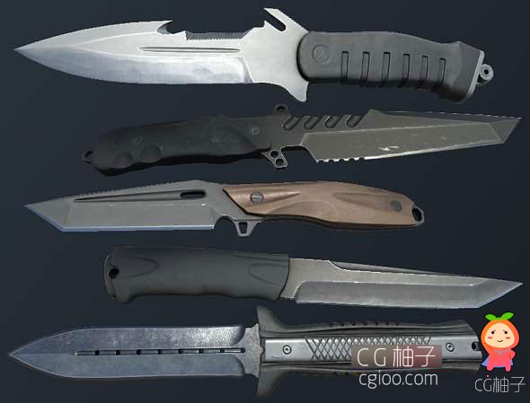 刀子匕首3D模型