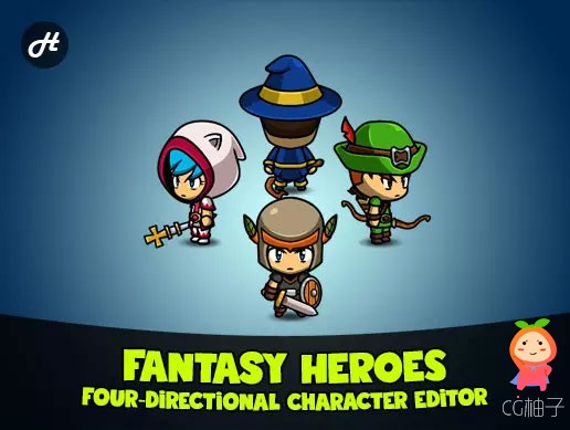 Fantasy Heroes：4-Directional Character Editor 1.8