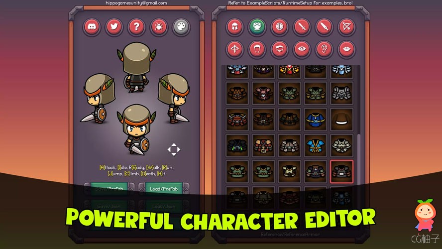 Fantasy Heroes：4-Directional Character Editor 1.8 4向角色编辑器