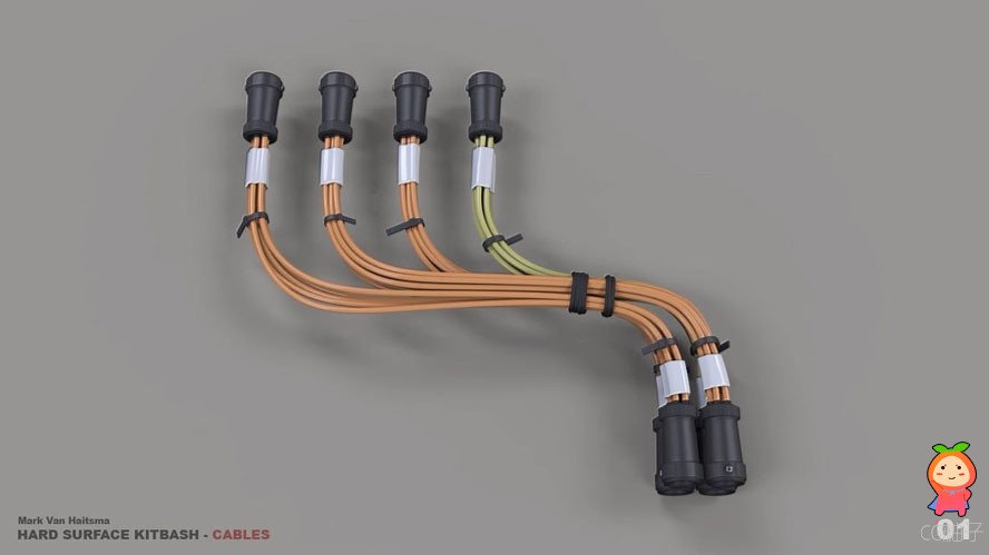 大量零件硬面3D模型 罐子螺栓旋钮电缆软管道