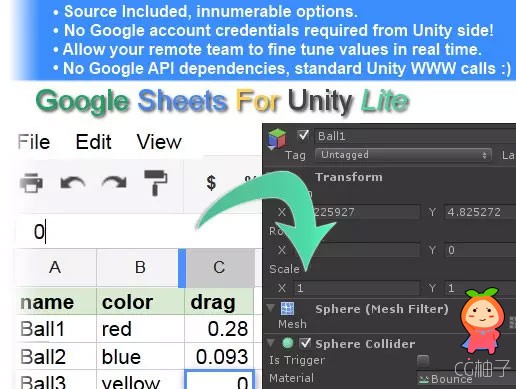 Google Sheets For Unity Lite 3.0.1