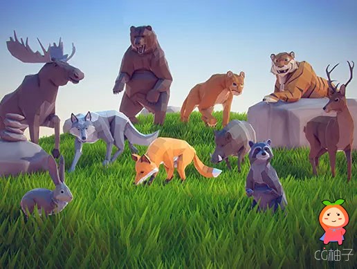 Poly Art Animals Forest Set 3.1