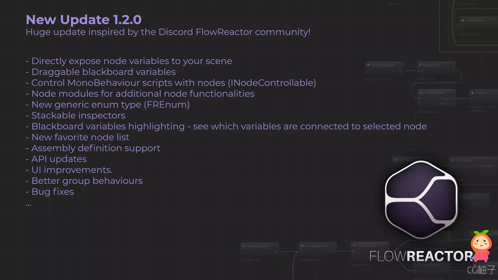 FlowReactor - High level visual scripting 1.1.1高级可视化脚本编辑器
