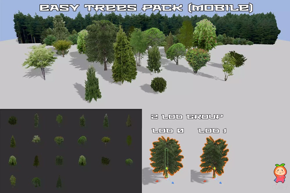 Easy trees pack (mobile) 1.0