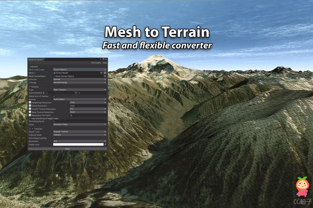 Mesh to Terrain 2.2