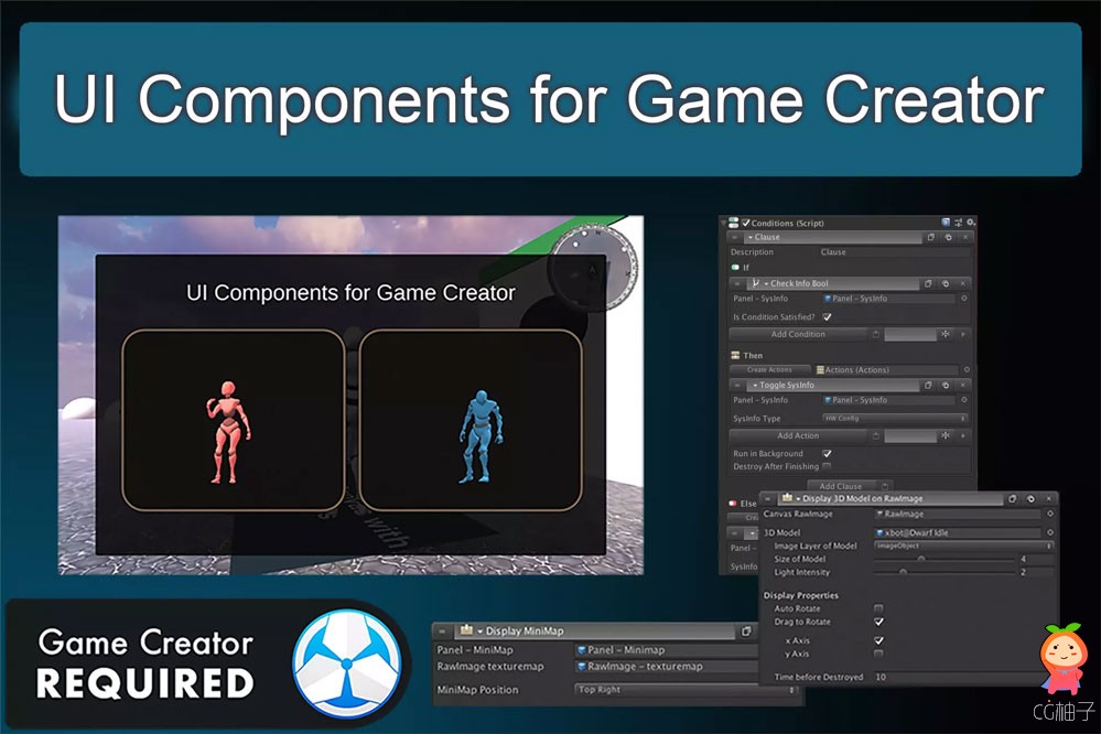 UI Components for Game Creator 1.5.1