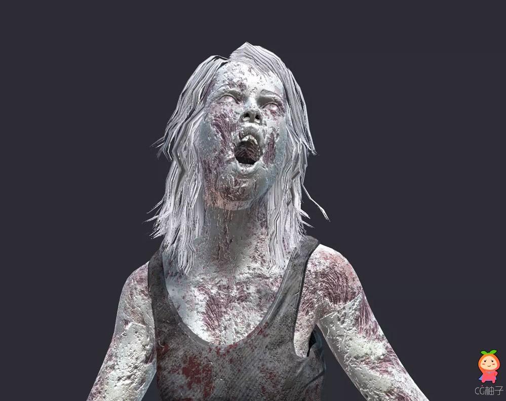 Zombie Slaughter 1.0 PBR写实僵尸丧尸角色动画模型