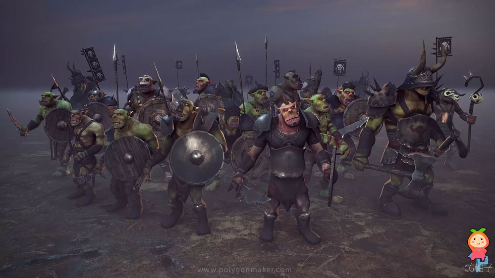 Fantasy Horde - Orc 1.29幻想部落兽人军队角色动画模型