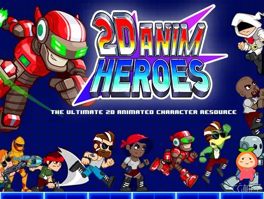 2D Anim Heroes 1.11 2D卡通英雄人物带动画