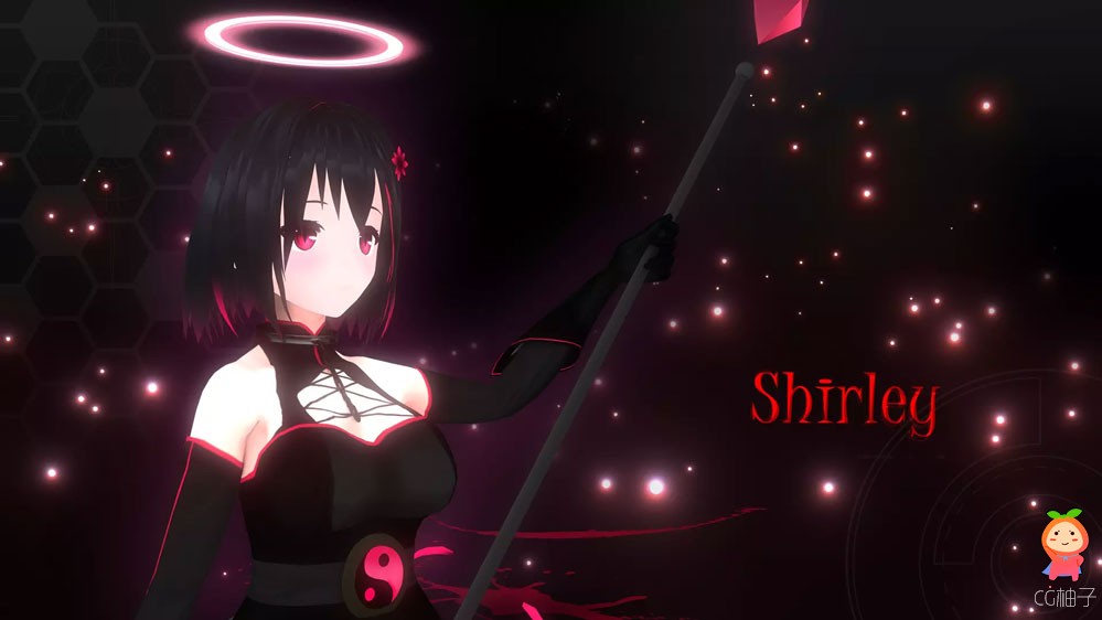 Shirley：Anime-Style Character For Games And VRChat 1.0动漫游戏人物模型