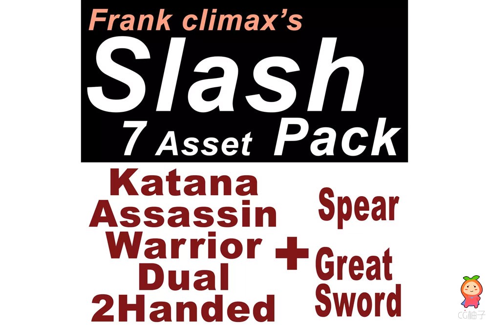 Frank Slash Pack 5 + 2 ( Katana, Assassin, Warrior, Dual, 2Handed + Spear, Great Sword)2.1