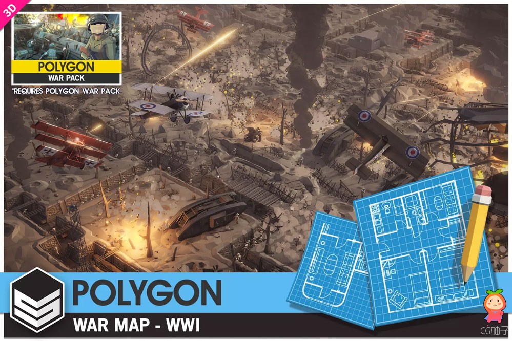 POLYGON - War Map - WWI v1.0