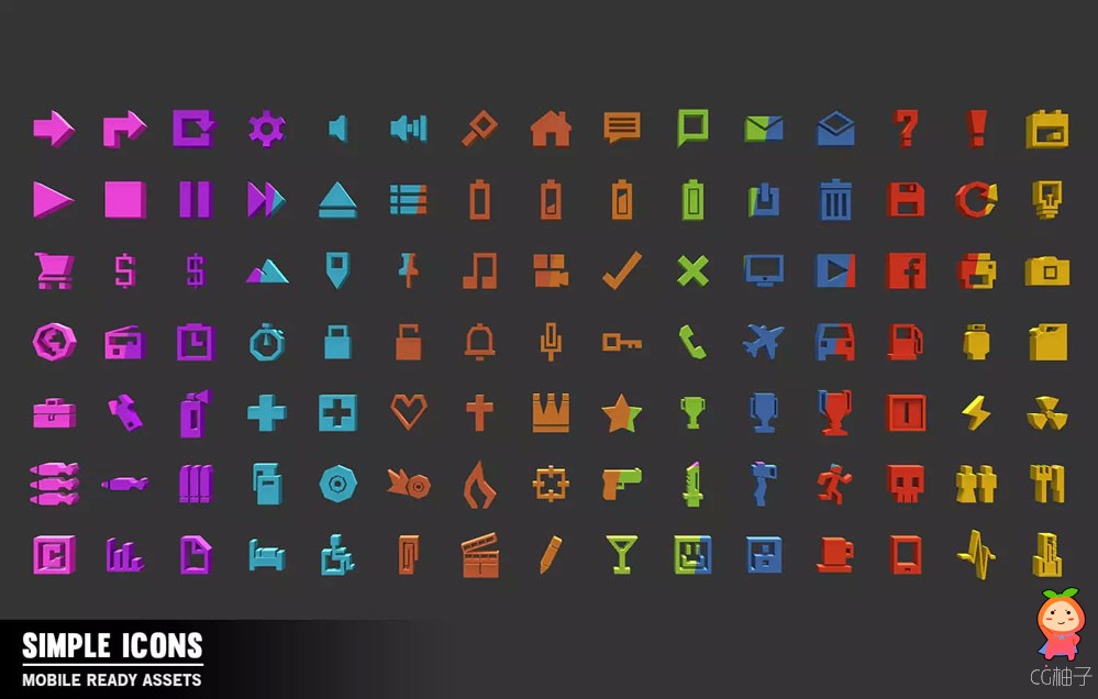 Simple Icons - Cartoon Assets 1.0
