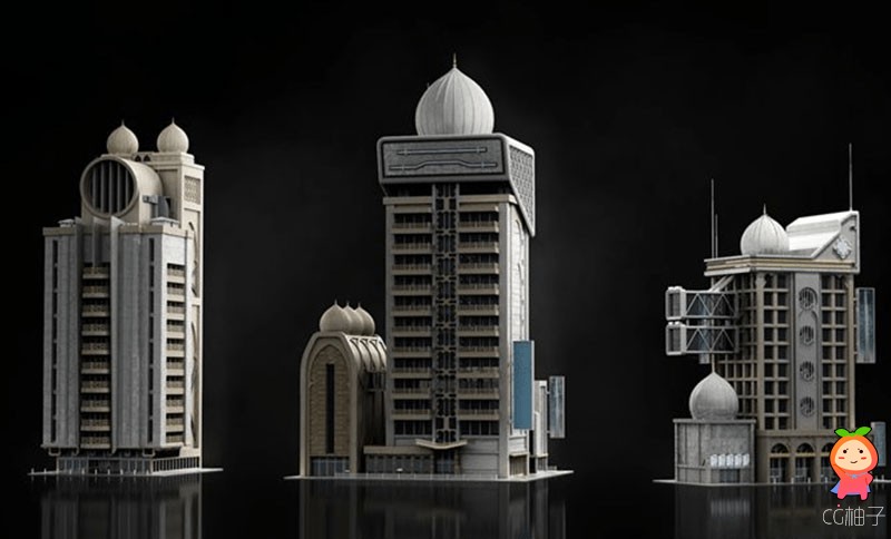 迪拜现代场景建筑