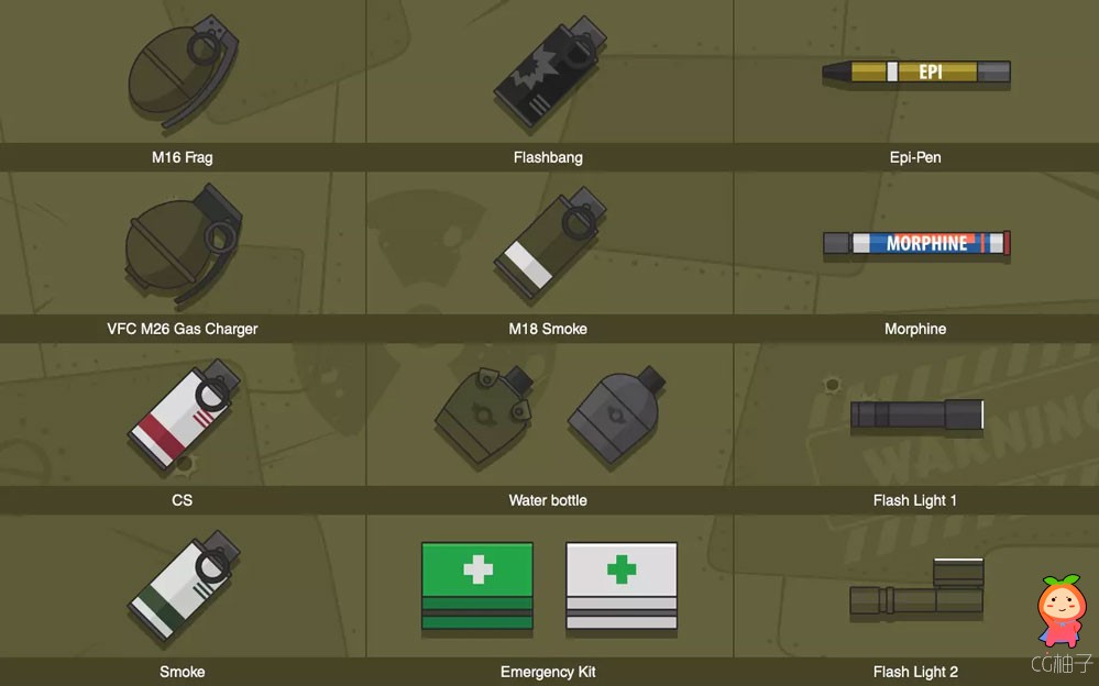 2D Icons - Military Item 