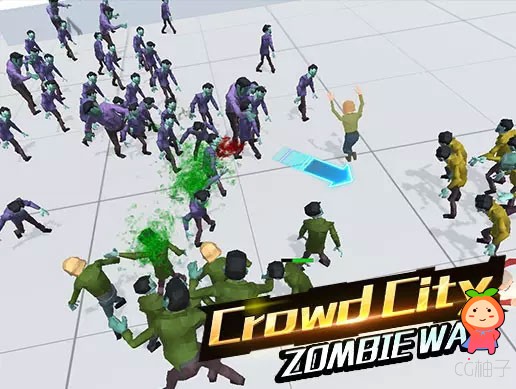 Crowd City Zombie Low Poly Casual Game Pack 3D Complete Template Kit(Mobile Friendly)1.0