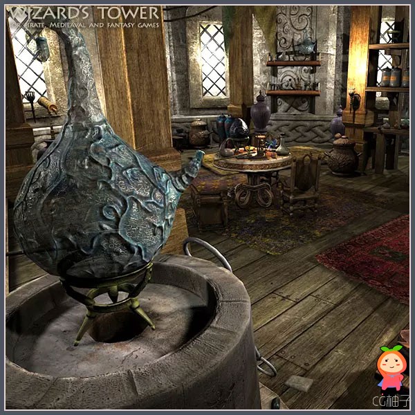 Medieval Castle Interior Game Level