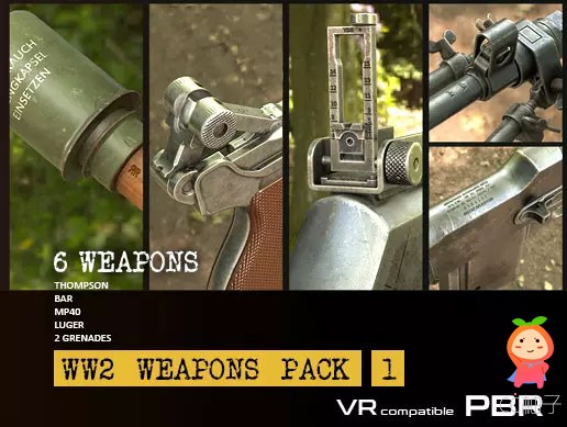 WW2 Weapons Pack 1 v1.0