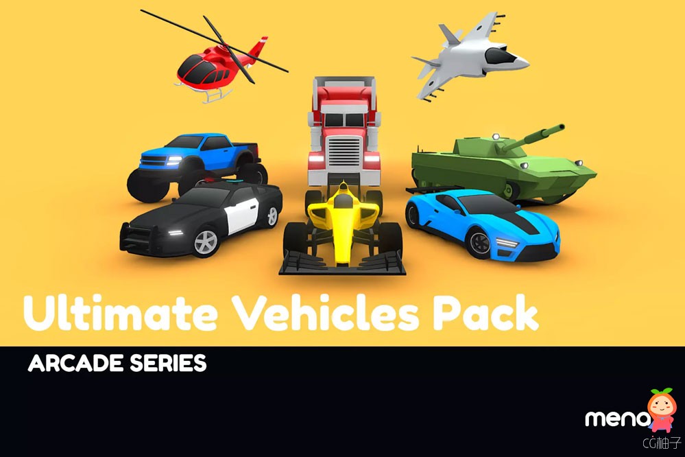 ARCADE Ultimate Vehicles Pack - Low Poly Cars 2022.2