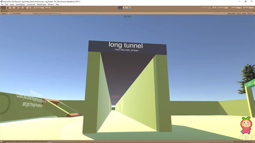 Fluid Portals System & Non-euclidian Tunnels 1.3