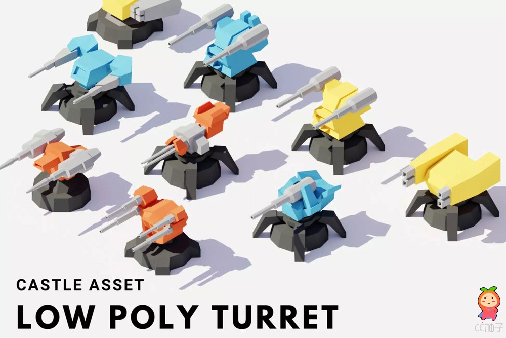 3D Low Poly Turrets 1.0.1
